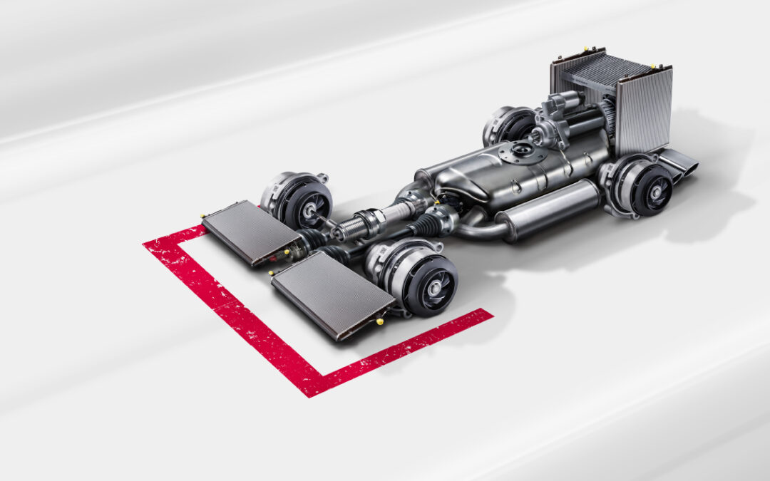 Op F1 snelheid auto-onderdelen verkopen
